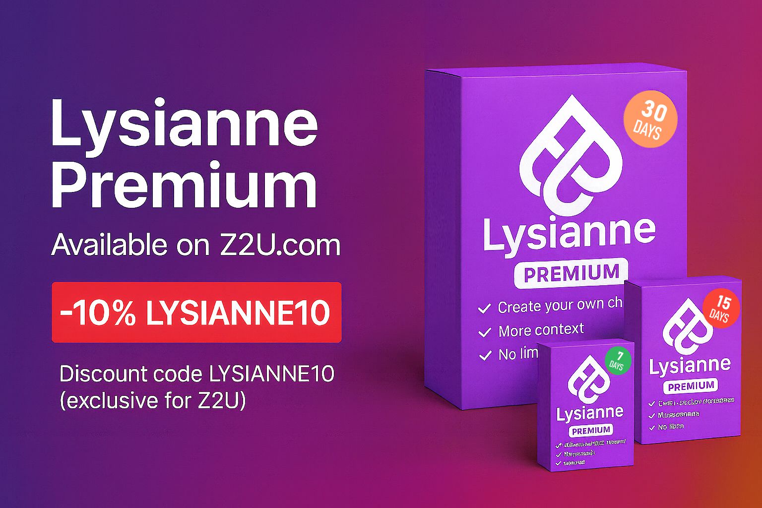 Lysianne Premium Subscription Banner
